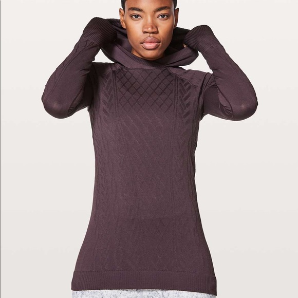 lululemon athletica Tops - Lululemon Restless Plum Hooded Pullover 4